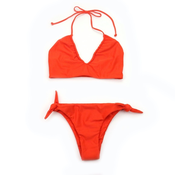 MIKOH Kaiko Top Valencia Bottoms Persimmon Orange - Picture 1 of 9